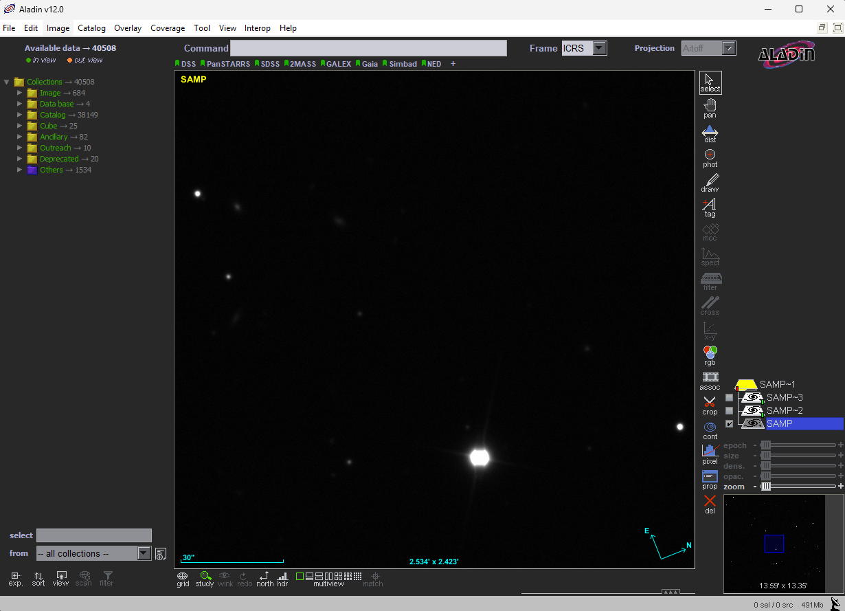 Aladin display dp1 image.