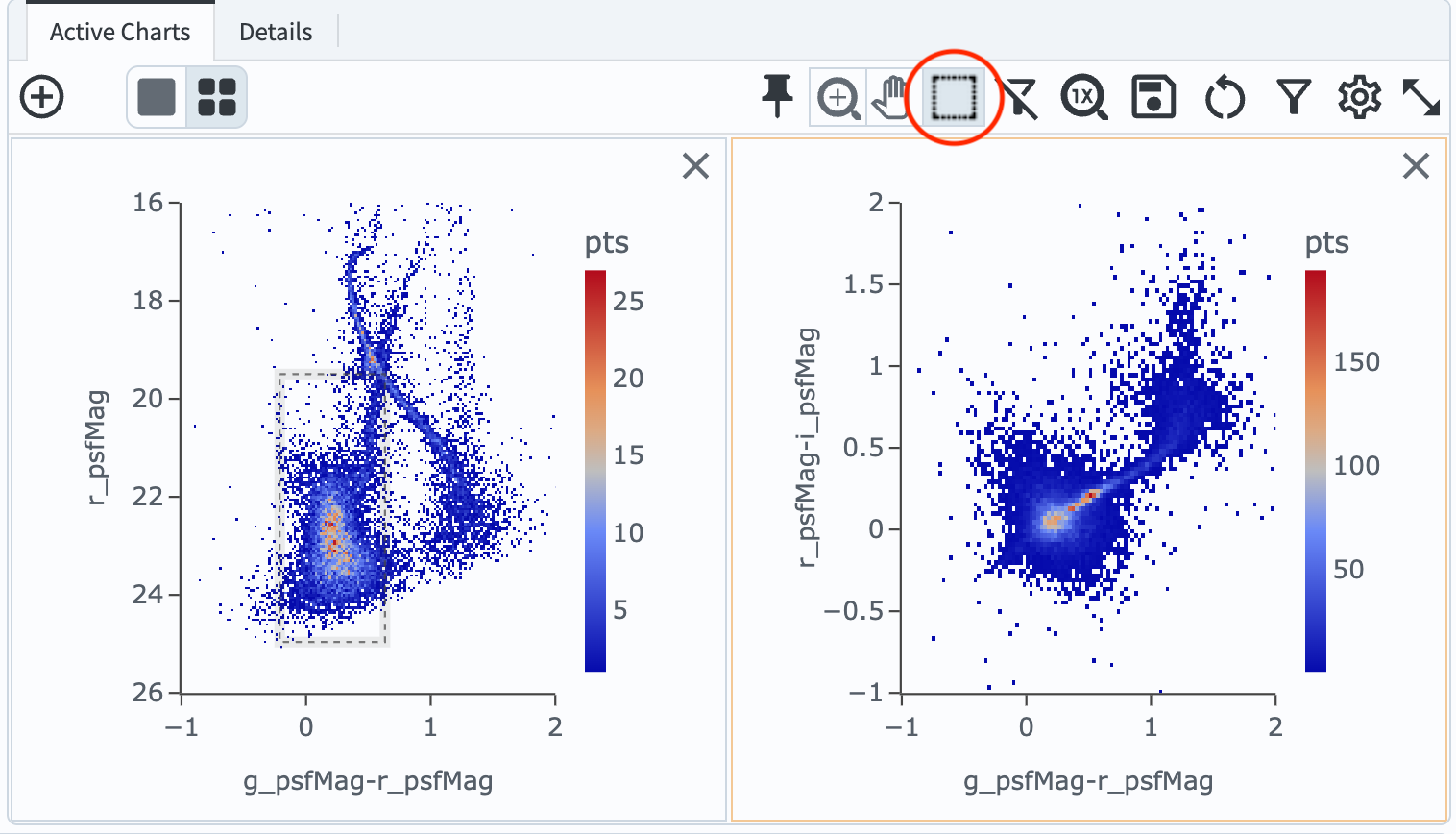 Color-magnitude and color-color diagrams of stars in the 47 Tuc field.