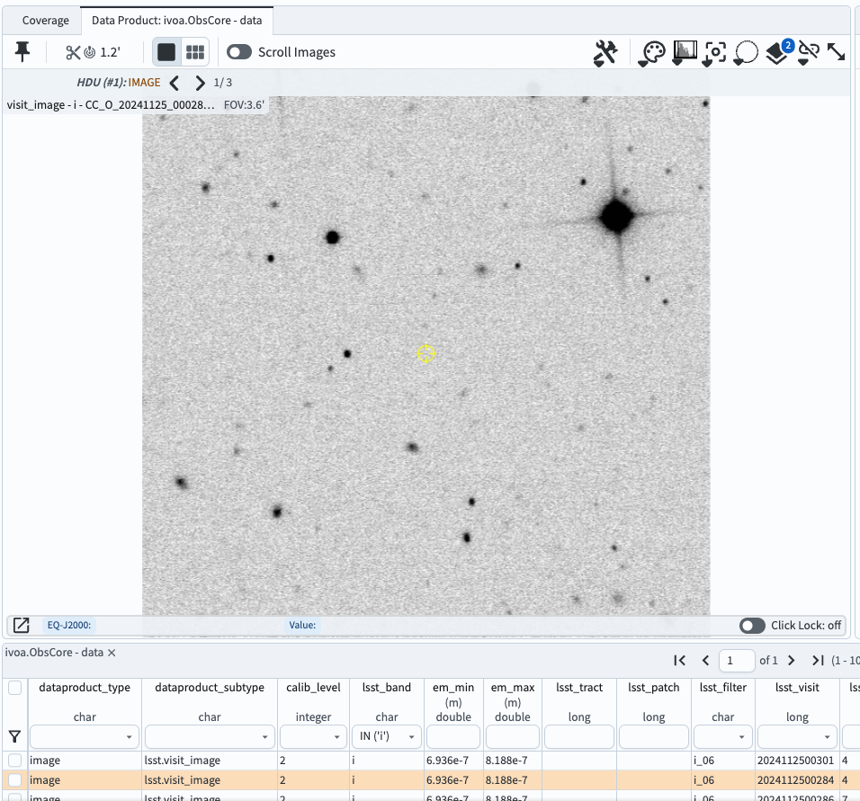 The screenshot showing the single cutout.